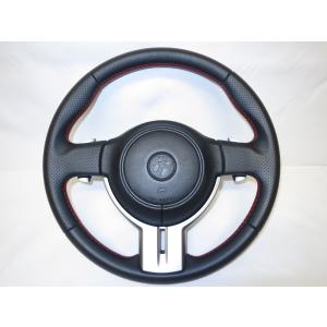 希少!レッドステッチ! 86 ZN6 純正 革 ステアリング ハンドル エア