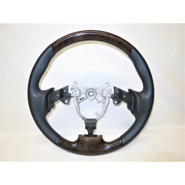 美品! IS250 GSE20 20系 後期 レクサス IS 純正 ウッド ステアリング ハンドル ...