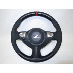 日産 KENSTYLE(ケンスタイル) レザーステアリング E12 Z34 日産フェアレディZ（Z34）］KENSTYLEオリジナルステアリング