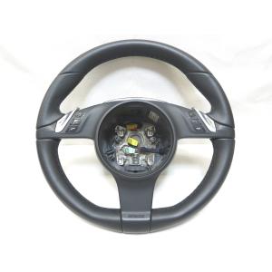 新同! 981 ボクスター ポルシェ 純正 革 ステアリング ハンドル