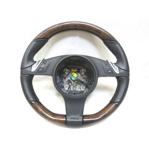 美品! 981 ボクスター ポルシェ 純正 革 ステアリング ハンドル 991