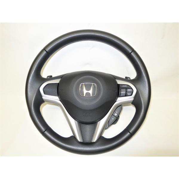 美品! CRZ CR-Z ZF1 純正 革 ステアリング 運転席 エアバック  カバー mats  ...