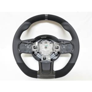 美品! ツーリズモ! アバルト 595 純正 革 ステアリング ハンドル