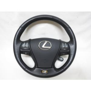 LS レクサス LS460 LS600h 後期 Fスポーツ 純正 革 ステアリング エア