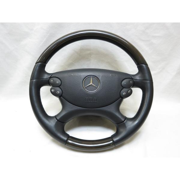 W219 純正 ウッド ステアリング ハンドル エアバック エアーバックA219 460 21 03...