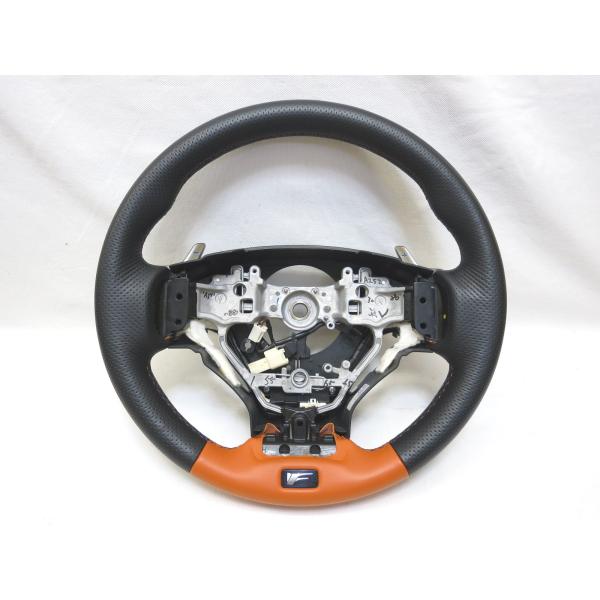 美品! RCF RC F レクサス USC10 ASC10 純正 革 ステアリング ハンドル ヒータ...