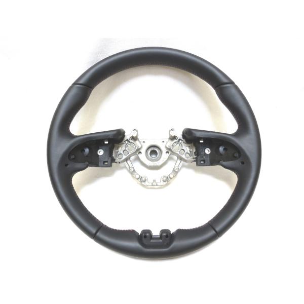 新品! レッドステッチ GTR GT-R R35 後期 純正 革 本革 ステアリング ハンドル 管理...