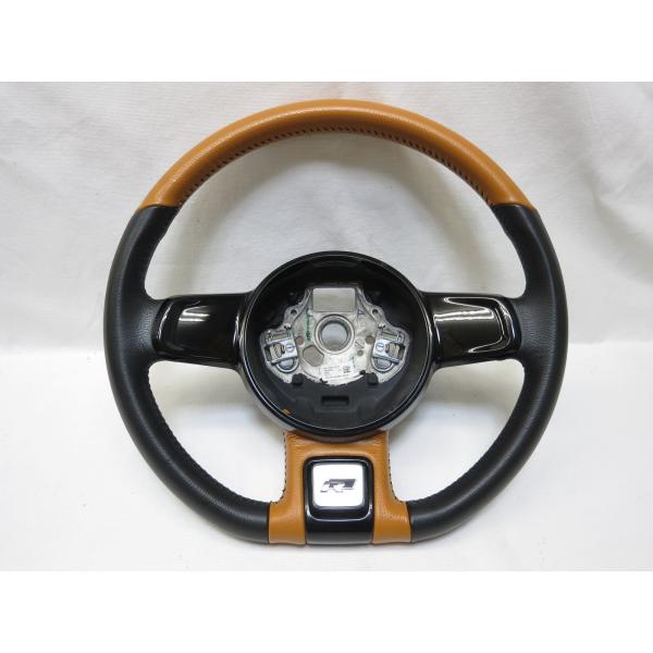 希少! ビートル 16CBZ 純正 革 ステアリング ハンドル 5C0 419 091 AD A7W...