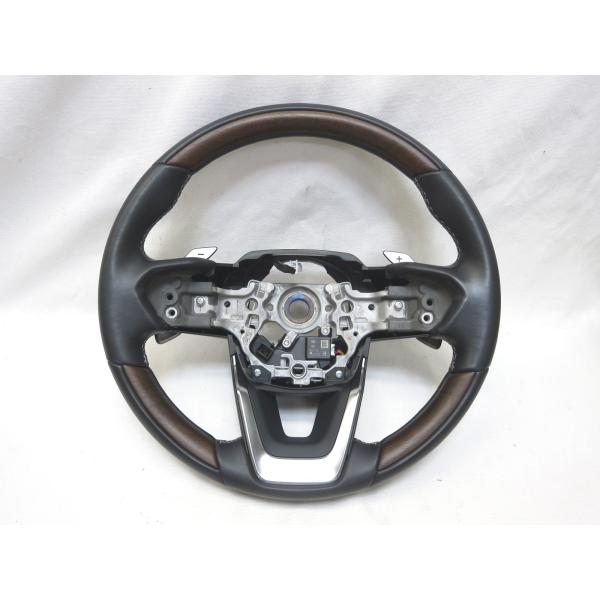 美品!ヒーター付! LX600 LX 純正 ウォールナット ウッド ステアリング ハンドル RX R...