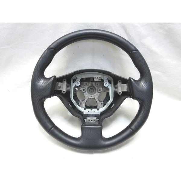 美品! GTR GT-R R35 前期 純正 革 ステアリング ハンドル 48430-JF00A 4...