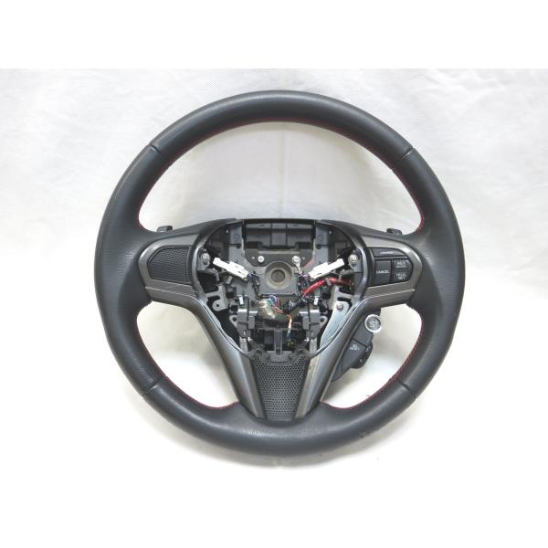 希少! レッドステッチ! CRZ CR-Z ZF2 ZF1 純正 革 ステアリング ハンドル S+ ...