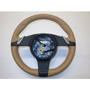 997 911 ポルシェ 987 ケイマン 純正 革 ステアリング