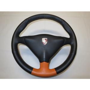 新同！ 997 911 987 ポルシェ 純正 革 ステアリング ハンドル エア