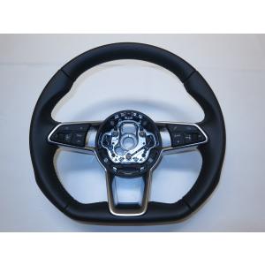 アウディ　純正　パドルシフト付ハンドル 希少！アウディTT 8J 純正 革 ステアリング エアバック エアーバック