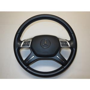W222 ベンツ Sクラス 前期 純正 革 ステアリング ハンドル エアバック
