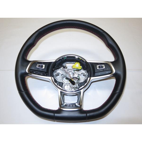 ゴルフ７ 　　ゴルフVII　　　ＧＴＩ　　　スイッチ付！！ 　　純正　　 革　　 ステアリング　 　...