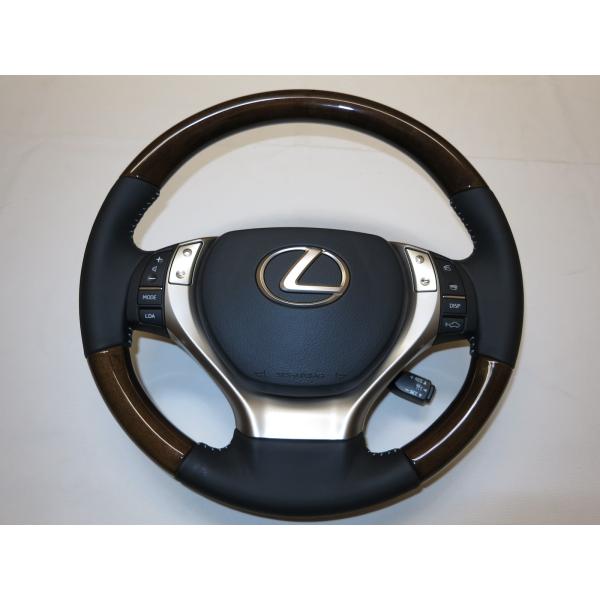 新同！RX（10系後期）レクサス 純正 ウッド コンビ ステアリング ハンドル エアバック エアーバ...