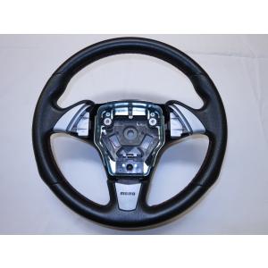 ステアリング　ハンドル　MOMO レッドステッチ! モモ momo 日産純正オプション 本革 革 スポーツ