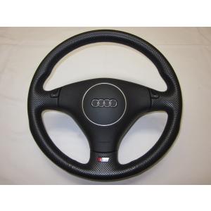 美品! フラットボトム! TT アウディ 8S 純正 アルカンターラ 革