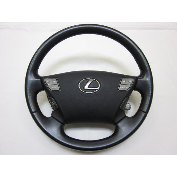 LS460　LS600h　レクサス　LS USF40 UVF46　前期　 純正　革　ステアリング　ハ...