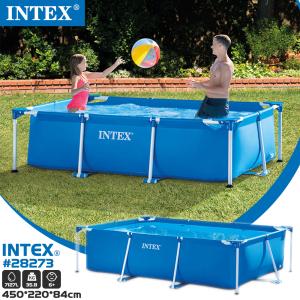 プール インテックス INTEX28273 4.5m 大型 家庭用 子供用 自宅用 フレームプール レジャープール 水遊び 遊具 屋外 暑さ対策 海水浴 450*220*84cm