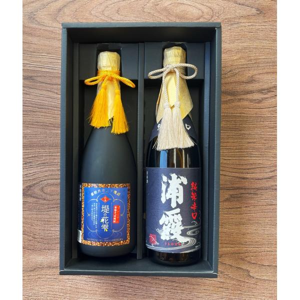 日本酒 ギフト 宮城県　塩竈浦霞純米辛口と蕎麦焼酎ギフト