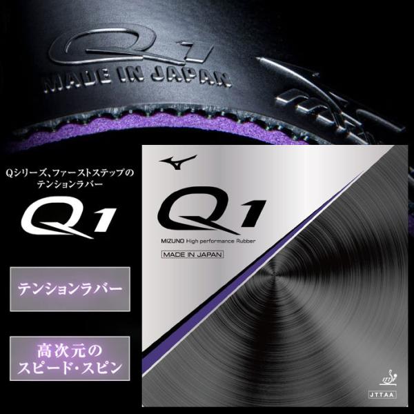 【メール便可】ミズノ 卓球ラバー Q1 83JRT291 裏ソフト 日本製 初・中級者向け