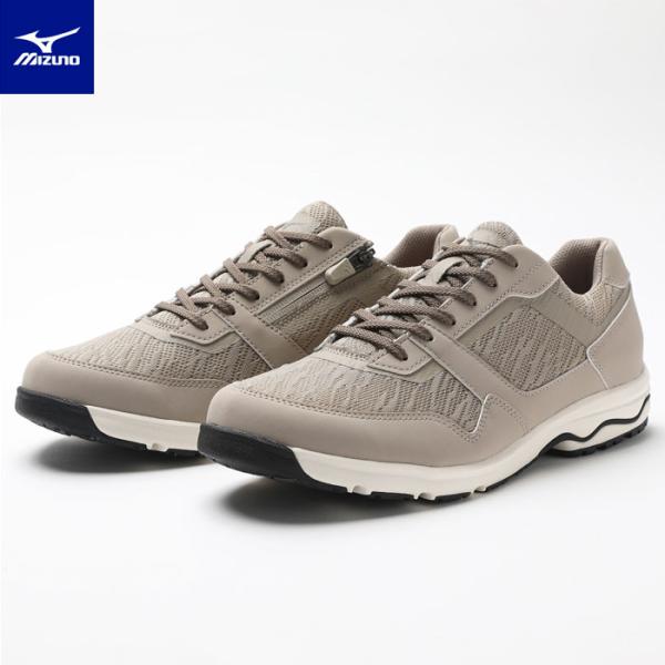 送料無料 ミズノ ウォーキングシューズ メンズ 3E 内甲側ファスナー付 B1GC2212 LD ア...