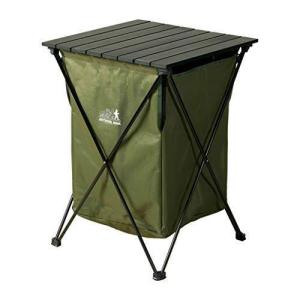 送料無料 OUTDOOR MAN アウトドアマン アルミテーブル付きダストボックス KOGR004G｜matsuspo