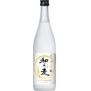 【送料無料（一部地域を除く）】本格麦焼酎　和ら麦　瓶　25°720ml12本入りのケース販売です。