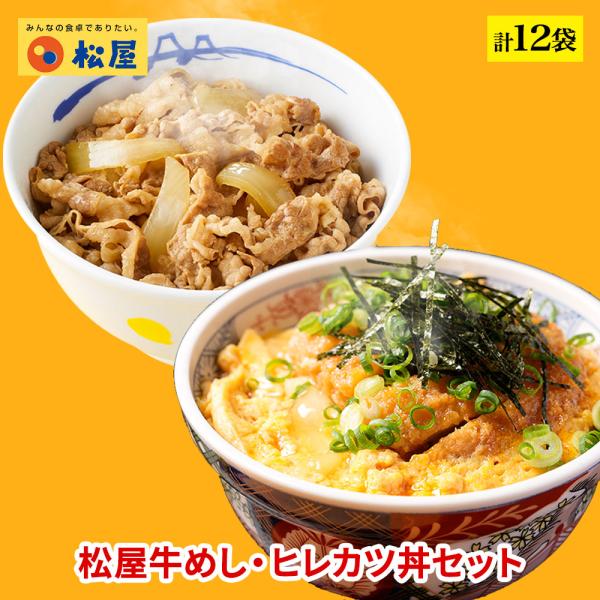 牛丼 牛丼の具 新発売！ 松のや監修 ヒレカツ丼の具2個とプレミアム牛めしの具10個セット トンカツ...