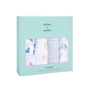 aden&anais スワドル4枚パック leader of the pack 2060 エイデンアンドアネイ 出産祝い プレゼント ギフト