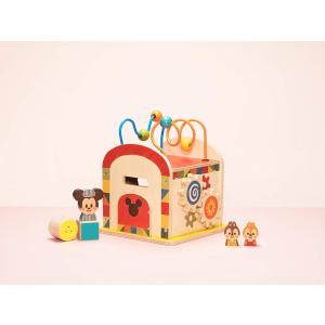 Disney KIDEA ビジーボックス BUSY BOX TYKD00603 ミッキーフレンズ キディア  ギフト 赤ちゃん 木製玩具 積み木 木の｜matsuyamachi-man