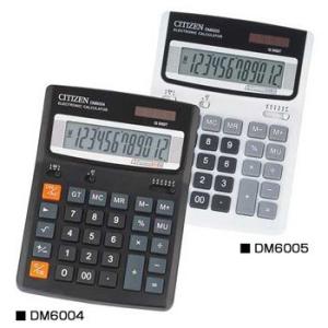 シチズン 2電源方式 大型 12桁表示 電卓 CITIZEN DM6004Q/6005Q