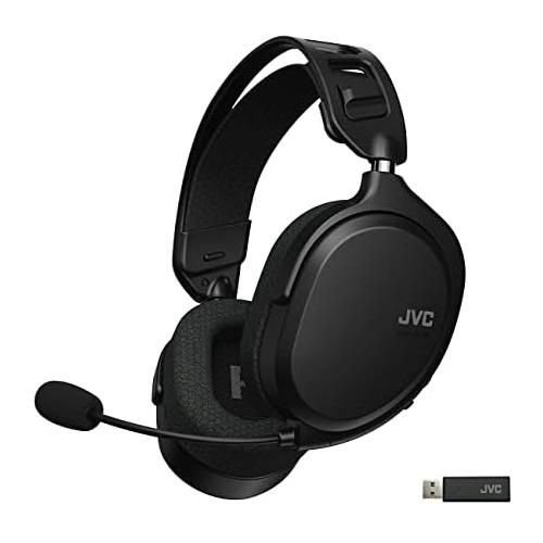 JVC　ワイヤレスゲーミングヘッドセット　GG-01W　有線接続への切り替えにも対応　ワイヤレスヘッ...