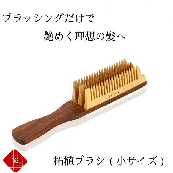 薩摩つげブラシ 小 日本製 職人仕上げ 伝統工芸 椿油 静電気防止 ヘアブラシ つげ櫛 木製 ウッド...