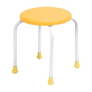 丸椅子 ポルカII 背なし  700-7314 イエロー   25-3013-03 日本ホップス