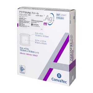 アクアセルAgフォーム 粘着式  09677 12．5X12．5CM  ドレッシング材 24-9978-07 コンバテックジャパン