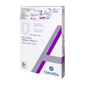 アクアセルAgフォーム 粘着式 踵部 09680 19．8X14CM 5マイ ドレッシング材 24-9978-10 コンバテックジャパン