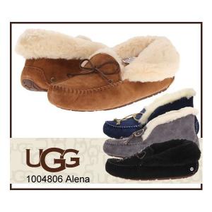 アグ 海外限定色 モカシン スリッポン アレーナ ムートンシューズ UGG ALENA 1004806