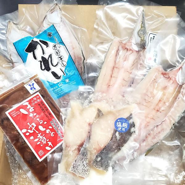 （送料無料）山陰の海産物あれこれ詰合せセット（冷凍）ギフトに（干物,塩麹漬,ホタルイカ沖漬け,一夜干...