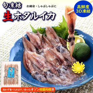お刺身　しゃぶしゃぶに　ほたるいか（冷凍・真空パック）20尾入り　（浜坂産）オゾン殺菌済（ホタルイカ、蛍烏賊）