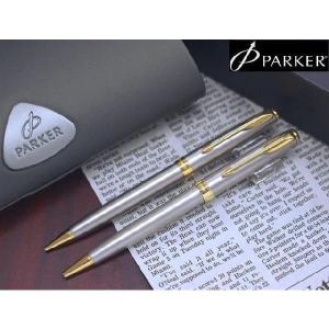 PARKER パーカー ボールペン＆シャープペンセット ソネット ステンレススチールGT 定価14,000円｜maturi-japan