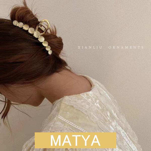 バンスクリップ ヘアクリップ ヘアアクセサリー パール 大きめ 小さめ 大人 上品 かわいい おしゃ...