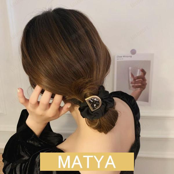 ヘアゴム 大人 シュシュ 3個 セット おしゃれ かわいい 大人っぽい 韓国アクセサリー 上品商品 ...