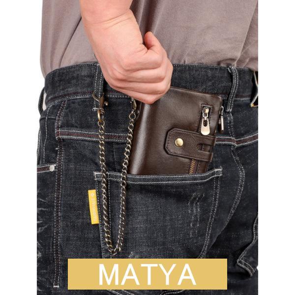 財布 メンズ 二つ折り 革 レザー おしゃれ 男性 かっこいい 折りたたみ 大容量メンズファッション...