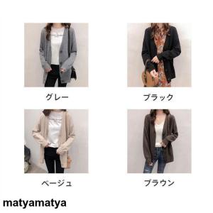 カーディガン ニット レディース セーター ト...の詳細画像5