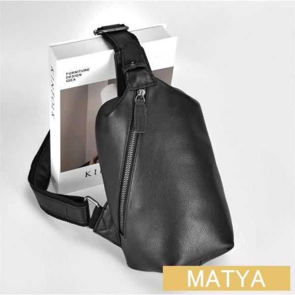 ボディバッグ メンズ 本革　2way 　斜め掛け　ショルダーバッグ 自転車　鞄 レザー　ワンショルダ...