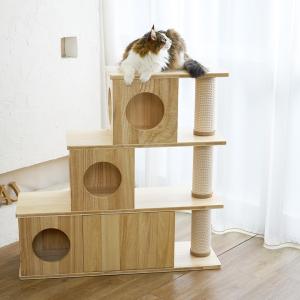 【Mauタワー国産桐リュクス】キャットタワー ...の詳細画像4