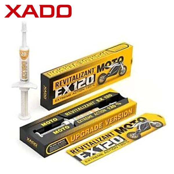 XADO EX120 オイル添加剤 MOTO バイク モーター機器用 4ml リビタリザント オート...
